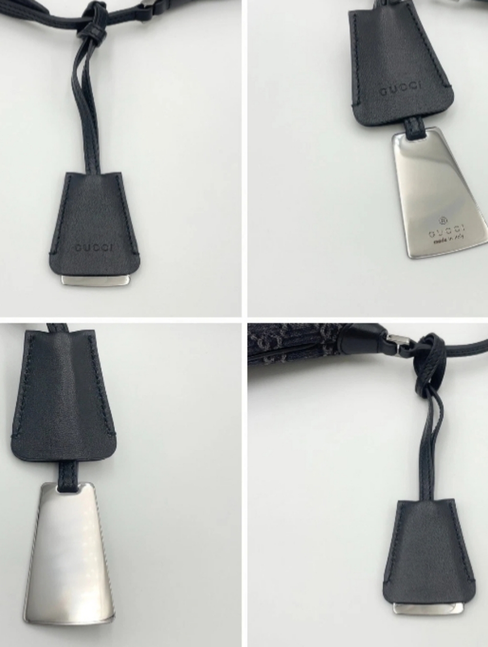 SALE! Gucci Horsebit Slim Small GG Denim/Leather Black Hand/Shoulder Bag - Picture 7 of 16